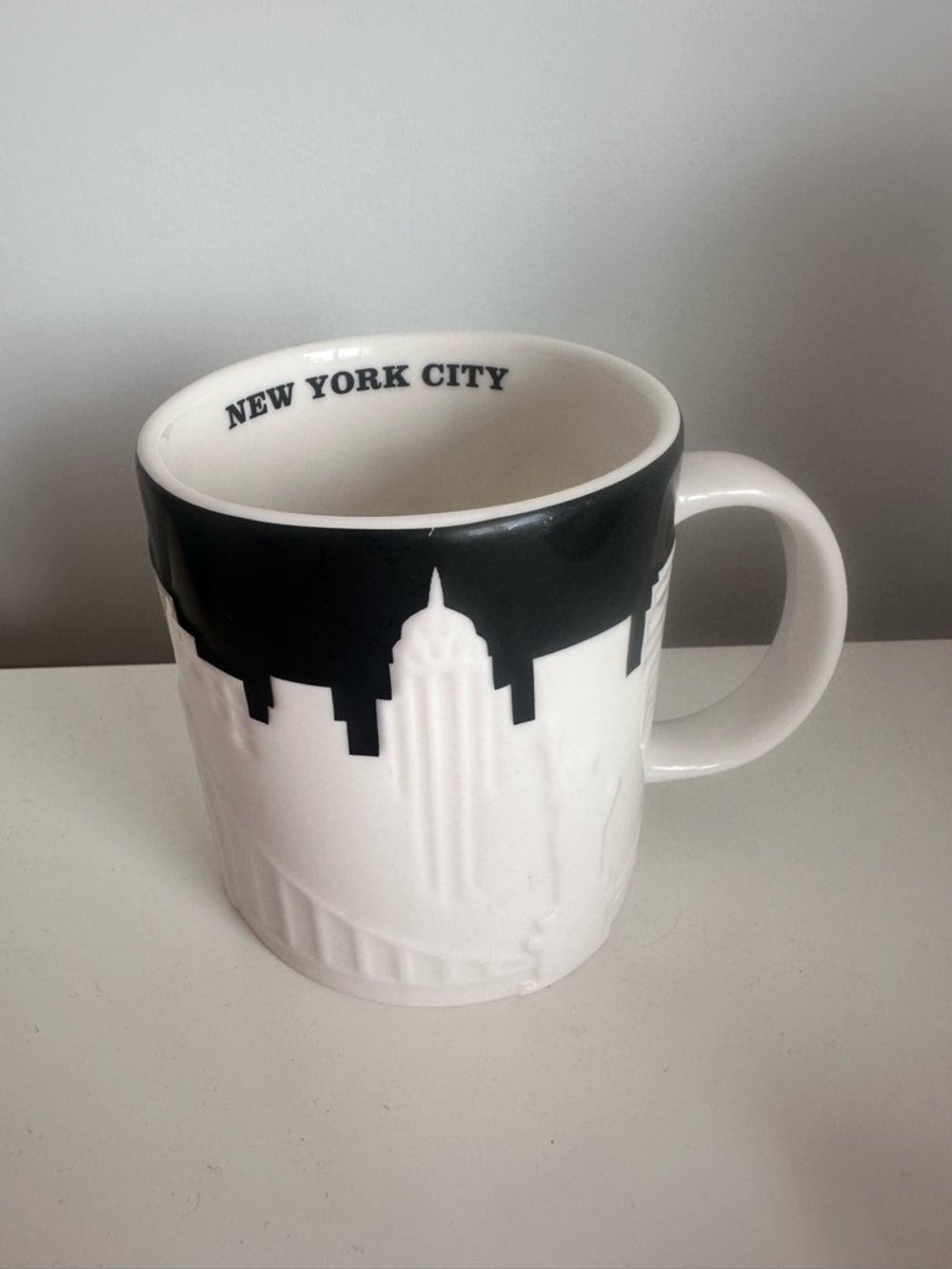 Starbucks Mug Collector Series Relief 3D New York City Skyline Taxi 2012